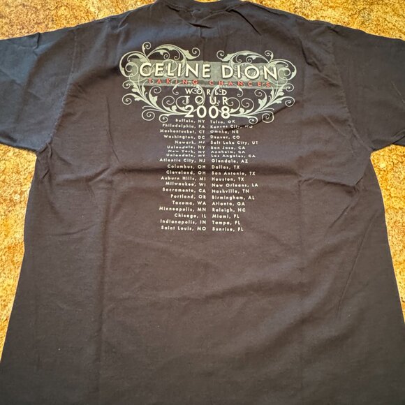 Vintage 2008-2009 Celine Dion conert t-shirt - Picture 2 of 3